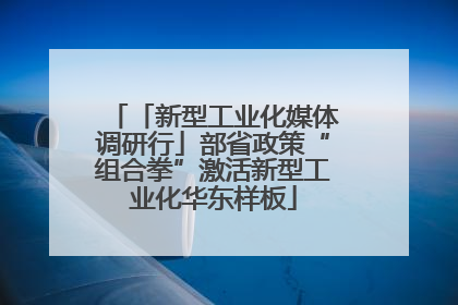 「新型工业化媒体调研行」部省政策“组合拳”激活新型工业化华东样板