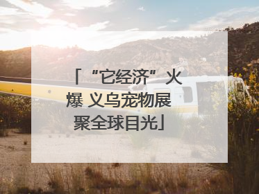 “它经济”火爆 义乌宠物展聚全球目光