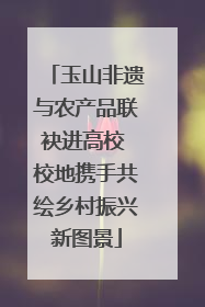 玉山非遗与农产品联袂进高校 校地携手共绘乡村振兴新图景
