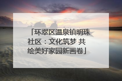 环翠区温泉镇明珠社区：文化筑梦 共绘美好家园新画卷