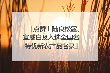 点赞！陆良松露、宣威白及入选全国名特优新农产品名录