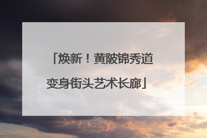 焕新！黄陂锦秀道变身街头艺术长廊