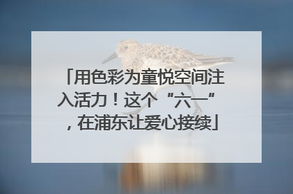 用色彩为童悦空间注入活力！这个“六一”，在浦东让爱心接续