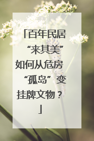 百年民居“来其美”如何从危房“孤岛”变挂牌文物？