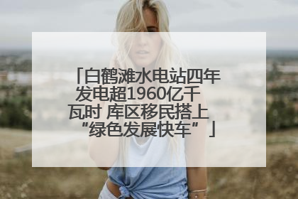 白鹤滩水电站四年发电超1960亿千瓦时 库区移民搭上“绿色发展快车”