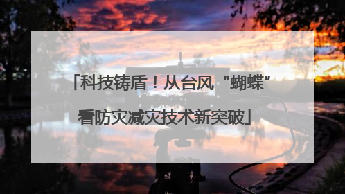 科技铸盾！从台风“蝴蝶” 看防灾减灾技术新突破