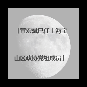 章宏斌已任上海宝山区政协党组成员