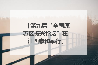 第九届“全国原苏区振兴论坛”在江西泰和举行