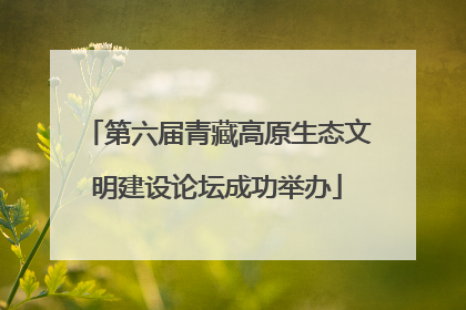 第六届青藏高原生态文明建设论坛成功举办