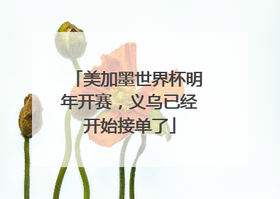 美加墨世界杯明年开赛，义乌已经开始接单了