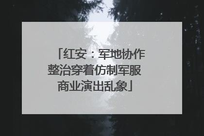 红安：军地协作整治穿着仿制军服商业演出乱象