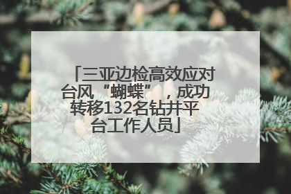 三亚边检高效应对台风“蝴蝶”，成功转移132名钻井平台工作人员