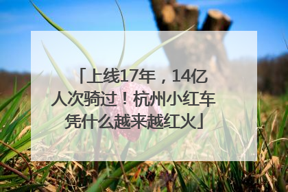 上线17年，14亿人次骑过！杭州小红车凭什么越来越红火
