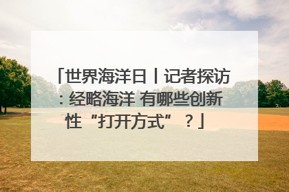 世界海洋日丨记者探访：经略海洋 有哪些创新性“打开方式”？