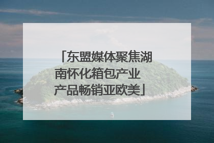 东盟媒体聚焦湖南怀化箱包产业 产品畅销亚欧美
