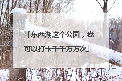 东西湖这个公园，我可以打卡千千万万次