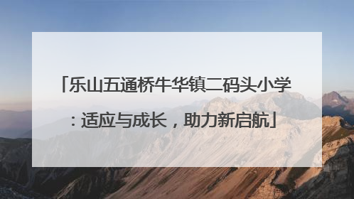 乐山五通桥牛华镇二码头小学：适应与成长，助力新启航