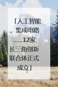 人工智能、集成电路……12家长三角创新联合体正式成立