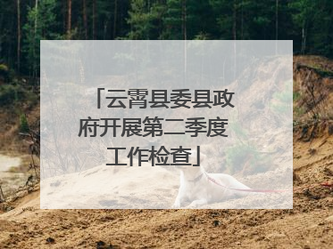 云霄县委县政府开展第二季度工作检查