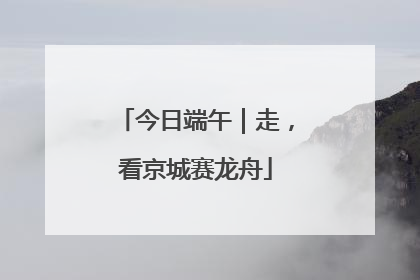 今日端午｜走，看京城赛龙舟