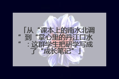 从“课本上的南水北调”到“掌心里的丹江口水”：这群学生把研学写成了“成长笔记”