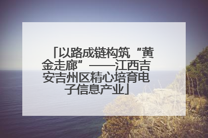 以路成链构筑“黄金走廊”——江西吉安吉州区精心培育电子信息产业