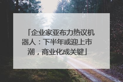 企业家亚布力热议机器人：下半年或迎上市潮，商业化成关键