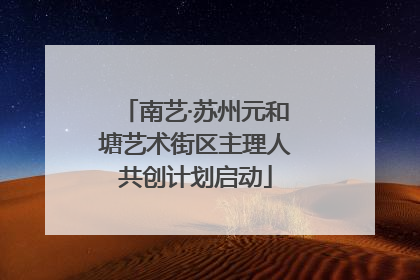 南艺·苏州元和塘艺术街区主理人共创计划启动
