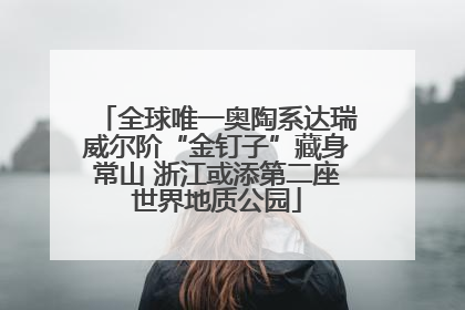 全球唯一奥陶系达瑞威尔阶“金钉子”藏身常山 浙江或添第二座世界地质公园