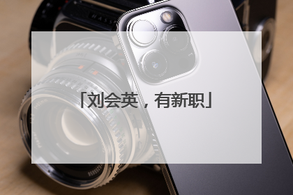 刘会英，有新职