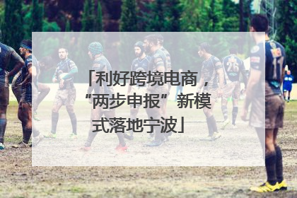 利好跨境电商，“两步申报”新模式落地宁波