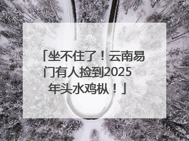 坐不住了！云南易门有人捡到2025年头水鸡枞！