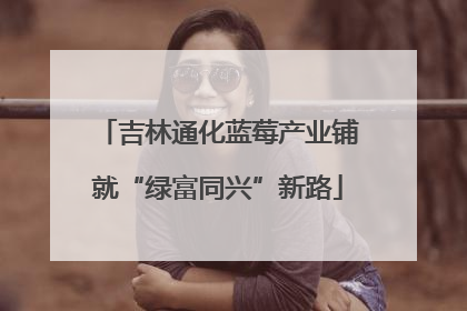 吉林通化蓝莓产业铺就“绿富同兴”新路
