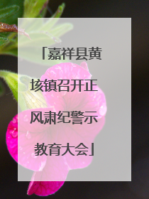 嘉祥县黄垓镇召开正风肃纪警示教育大会