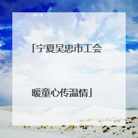 宁夏吴忠市工会暖童心传温情