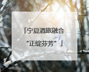 宁夏酒旅融合“正绽芬芳”