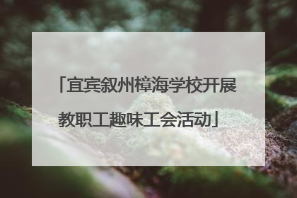 宜宾叙州樟海学校开展教职工趣味工会活动