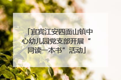 宜宾江安四面山镇中心幼儿园党支部开展“同读一本书”活动