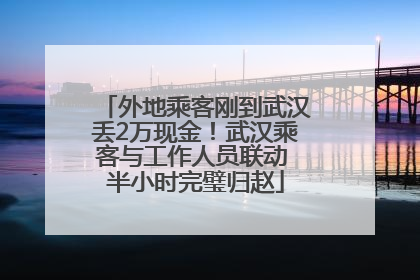 外地乘客刚到武汉丢2万现金！武汉乘客与工作人员联动 半小时完璧归赵