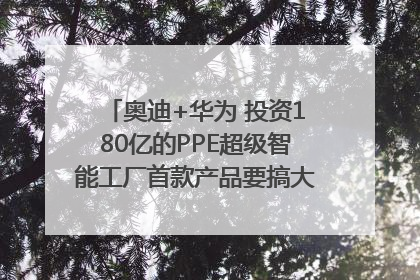 奥迪+华为 投资180亿的PPE超级智能工厂首款产品要搞大事情？｜粤港澳车展