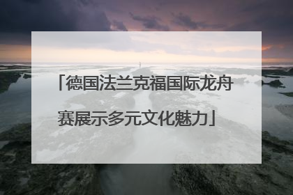 德国法兰克福国际龙舟赛展示多元文化魅力