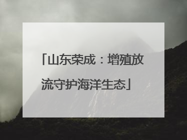 山东荣成：增殖放流守护海洋生态