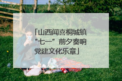 山西闻喜桐城镇“七一”前夕奏响党建文化乐章