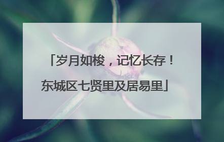 岁月如梭，记忆长存！东城区七贤里及居易里