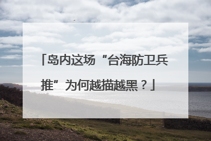岛内这场“台海防卫兵推”为何越描越黑？