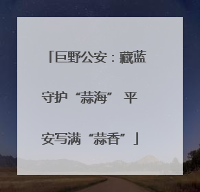 巨野公安：藏蓝守护“蒜海” 平安写满“蒜香”