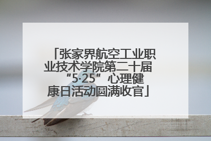 张家界航空工业职业技术学院第二十届“5·25”心理健康日活动圆满收官