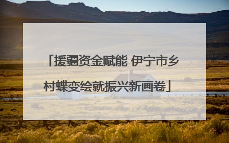 援疆资金赋能 伊宁市乡村蝶变绘就振兴新画卷