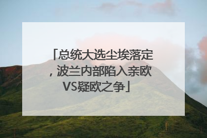 总统大选尘埃落定，波兰内部陷入亲欧VS疑欧之争