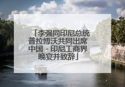 李强同印尼总统普拉博沃共同出席中国－印尼工商界晚宴并致辞